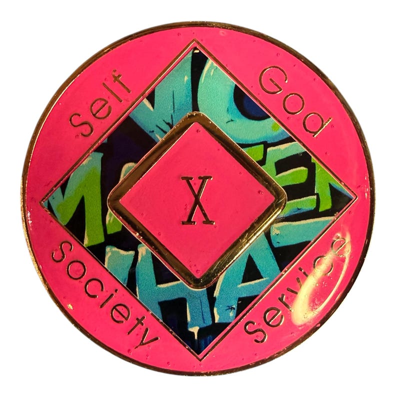 No Matter What NA Medallion: Bronze Narcotics Anonymous Recovery Chip image 6