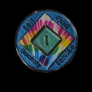 Custom 12-Step Medallion | Personalized Clean Time Token | Sobriety Gift