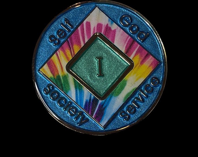 Custom 12-Step Medallion | Personalized Clean Time Token | Sobriety Gift