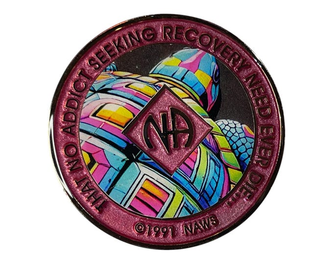 Yin-Yang Galaxy NA Medallion: Narcotics Anonymous Recovery Coin