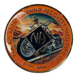 Motorcycle NA Medallion – The Open Road to Recovery
