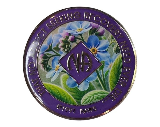 Artistic Narcotics Anonymous Medallion | Custom NA Recovery Coin | Anniversary Milestone Gift