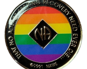 Artistic Narcotics Anonymous Medallion | Custom NA Recovery Coin | Anniversary Milestone Chip