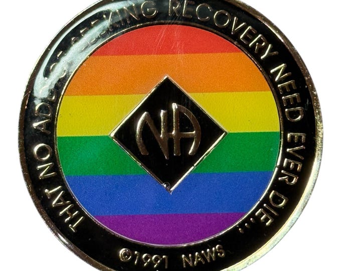 Artistic Narcotics Anonymous Token | Custom NA Recovery Chip | Anniversary Milestone Coin