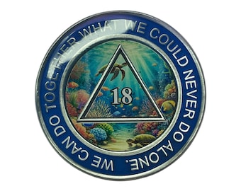 Seascape Alcoholics Anonymous Medallion