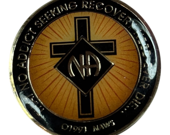 Faith & Recovery Cross Medallion – 34mm NA Coin – Select Year and Color