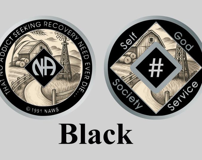 6 yr black Tattoo NA coin