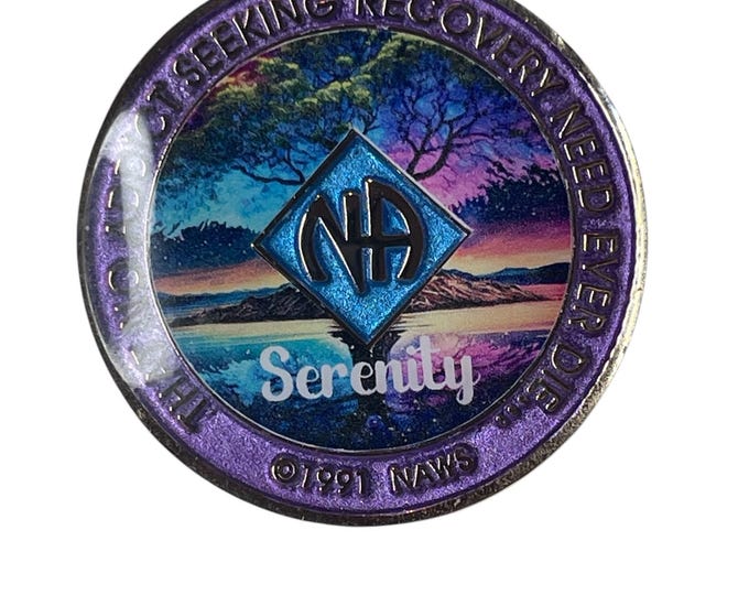 Custom 12-Step Medallion | Personalized Clean Time Token | Sobriety Gift