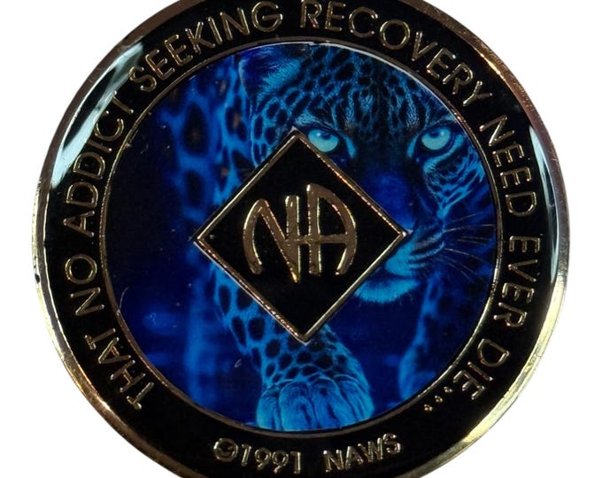 Jaguar Paw Narcotics Anonymous Recovery Medallion