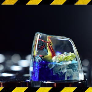 Mi.lo.tic keycap resin, custom keycap, gift for him, birthday gift, artisan keycap for mechanical keyboard
