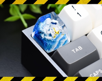Metag.ross shiny keycap resin, custom keycap,  gift for him, birthday gift, artisan keycap for mechanical keyboard