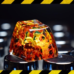 Capuchon de touche en résine Cynda.quil, capuchon de touche personnalisé, cadeau pour lui, cadeau d'anniversaire, capuchon de touche artisanal pour clavier mécanique