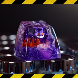 Purple Character keycap resin, custom  keycap,  gift for him, birthday gift, artisan keycap for mechanical keyboard