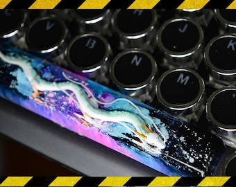Haku Spiri.ted A.way Dragon spacebar keycap artisan, custom spacebar anime keycap resin, birthday gift, resin keycap for mechanical keyboard