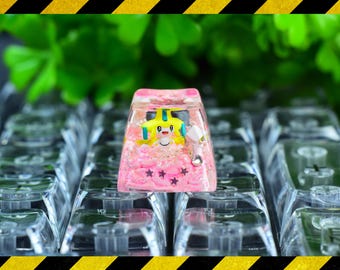 Jira.chi keycap resin, make a wish keycap, custom keycap, cute keycap, artisan keycap for mechanical keyboard