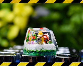 Psyduc.k Christmas keycap artisan