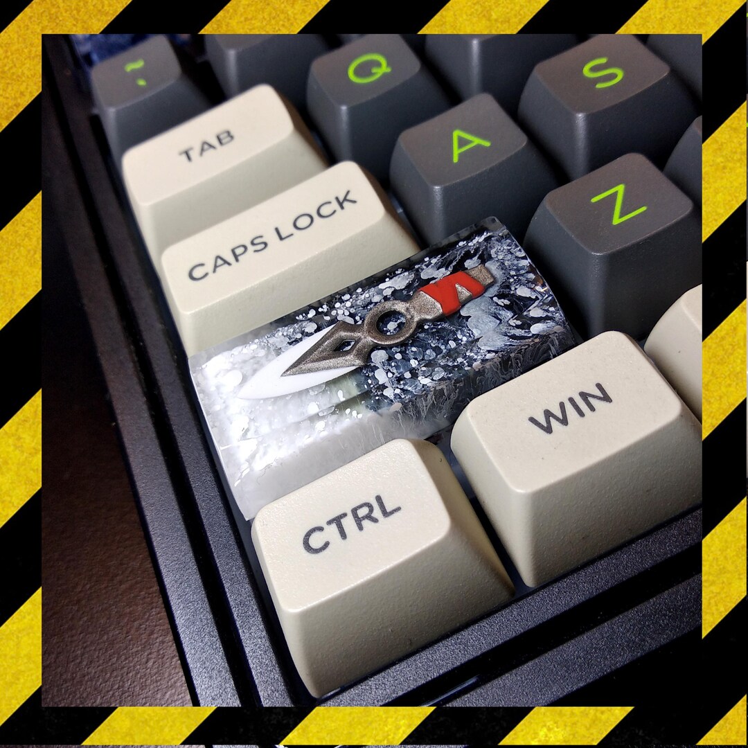 Jett Valorant Knife Keycap Resin, Skin Valorant Custom Keycap, Size 2 ...