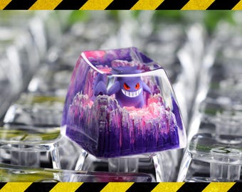 Genga.r keycap resin, custom  keycap,  gift for him, birthday gift, artisan keycap for mechanical keyboard
