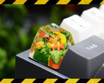 Flare.on keycap resin, custom keycap, gift for him, birthday gift, artisan keycap for mechanical keyboard
