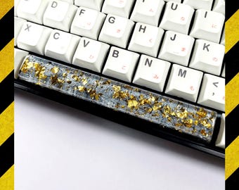 Grijze kleur spatiebalk keycap hars, aangepaste kleur spatiebalk keycap, hars keycap voor mechanisch toetsenbord