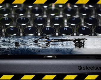 The Oblivion Keyblade spacebar keycap resin, custom spacebar keycap, birthday gifts, cute keycaps, custom gift for gamer