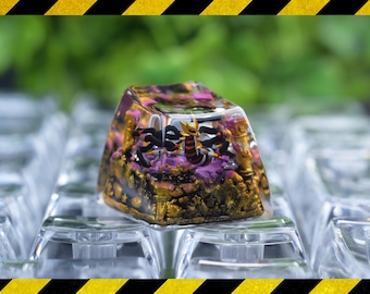 Artisan Girati.na Keycap, Shiny Resin Mechanical Keyboard Keycap, SA Profile (1u)