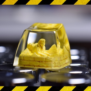 Sphinx keycap resin, symbol of world architectural wonder, gaming keycap, birthday gift, artisan keycap for mechanical keyboard