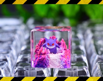 Genga.r keycap resin, custom  keycap,  gift for him, birthday gift, artisan keycap for mechanical keyboard