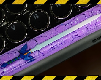Zelda Master Sword spacebar keycap resin, custom spacebar keycap, birthday gift, resin keycap for mechanical keyboard