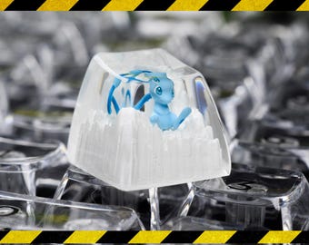 Me.w shiny keycap resin, custom keycap, gift for him, birthday gift, artisan keycap for mechanical keyboard
