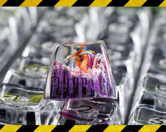 Deo.xys keycap resin, custom keycap resin, birthday gift, artisan keycap for mechanical keyboard
