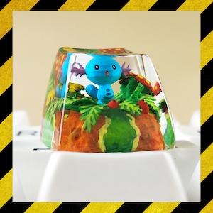 Woo.per keycap resin, custom keycap, gift for him, birthday gift, artisan keycap for mechanical keyboard