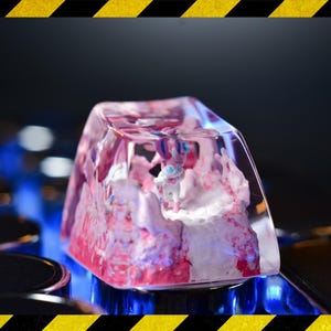 Syl.ve.on keycap resin, custom keycap, gift for him, birthday gift, artisan keycap for mechanical keyboard