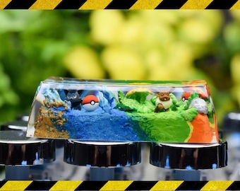 Zo.rua shiny & Eev.ee keycap resin, Enter keycap