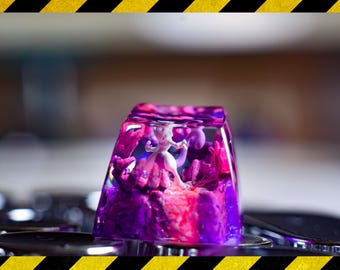 Mew.two keycap resin, custom keycap resin, gift for him, birthday gift, artisan keycap for mechanical keyboard