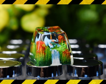 swam.pert keycap resin, custom keycap, gift for him, birthday gift, artisan keycap for mechanical keyboard