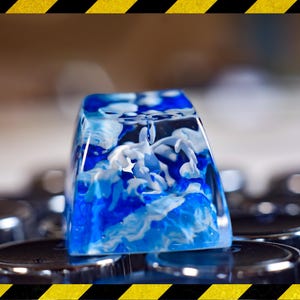 Lu.gi.a keycap de resina, keycap personalizado, presente para ele, presente de aniversário, keycap artesanal para teclado mecânico
