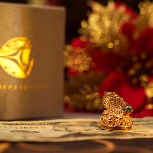 Combo Golden Dragon and Unicorn keycaps, gaming keycap, lucky mascot keycap, birthday gift, artisan keycap for mechanical keyboard