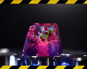 Shiny Mew.two keycap resin, custom keycap resin, gift for him, birthday gift, artisan keycap for mechanical keyboard
