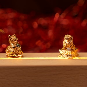 Combo Golden Dragon and Unicorn keycaps, gaming keycap, lucky mascot keycap, birthday gift, artisan keycap for mechanical keyboard