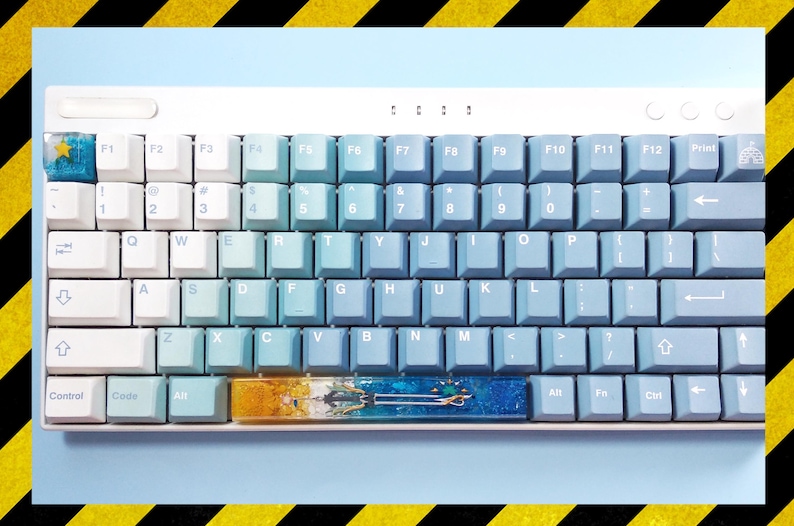 The Oathkeeper spacebar keycap resin, custom Sword King.dom Hearts spacebar keycap, resin keycap for mechanical keyboard