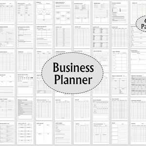 Printable Business Plan Template, Small Business Planner, Business ...