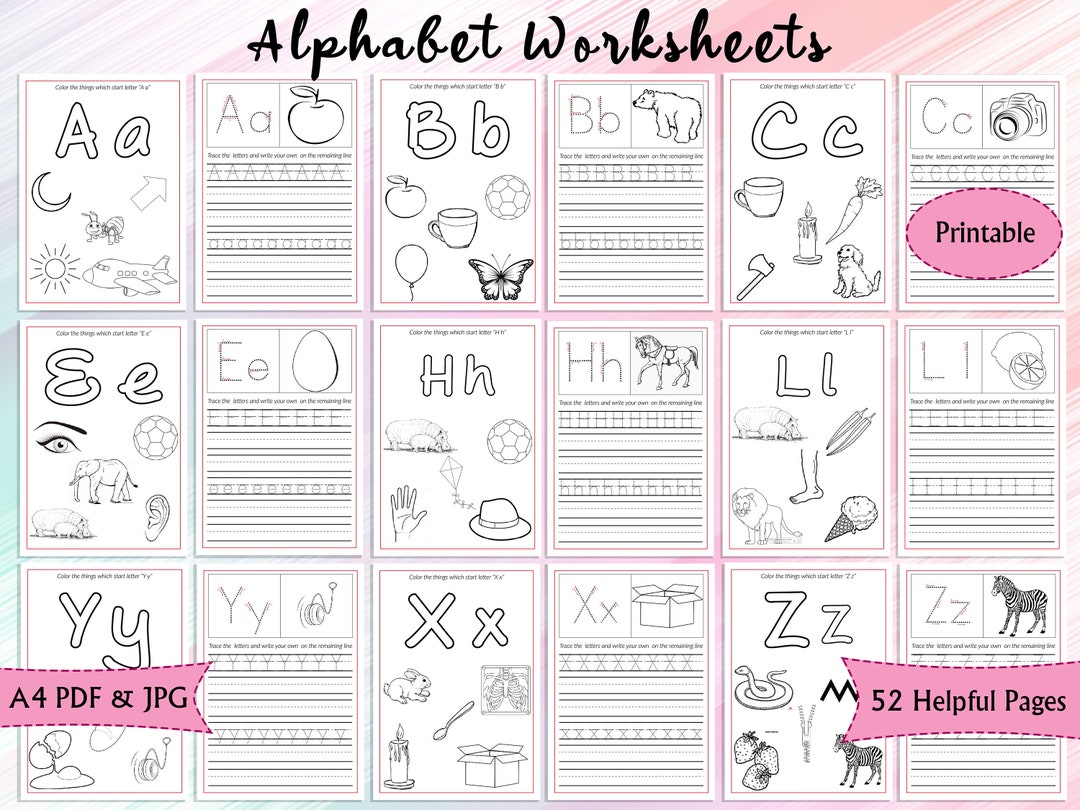 Alphabet Handwriting Practice Sheet, Printable Handwriting Worksheets ...