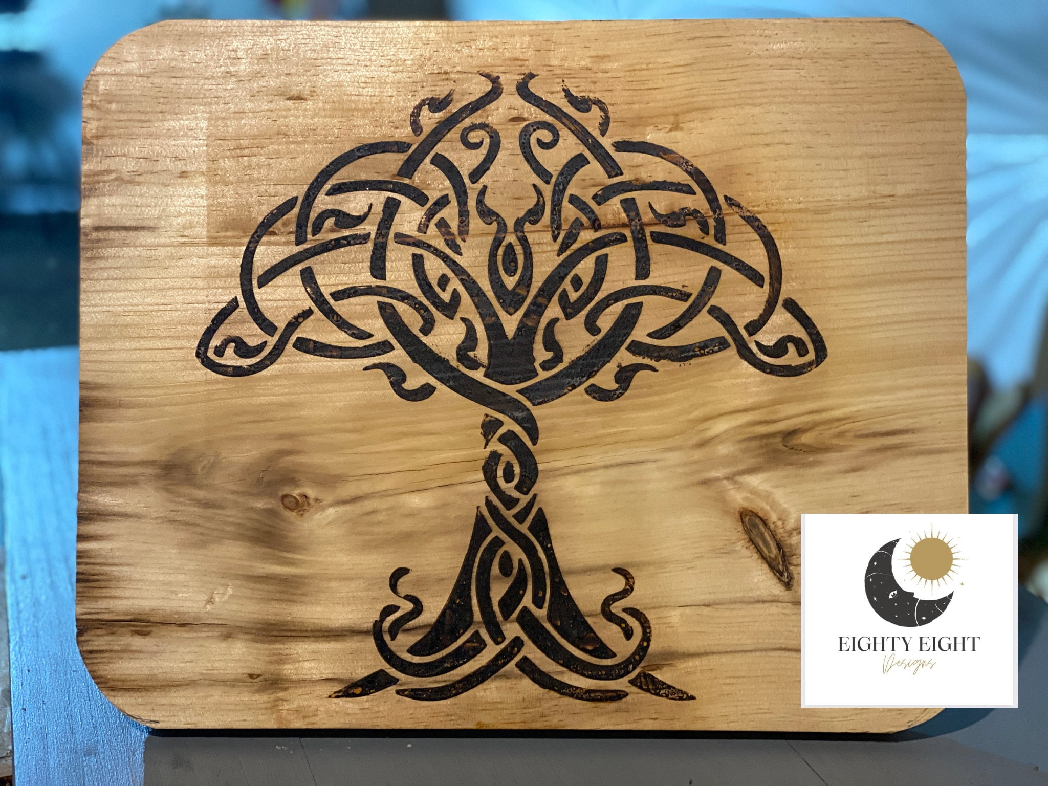 Solid Oak Chopping Boards with Personalised Engraving • Celtic Timber