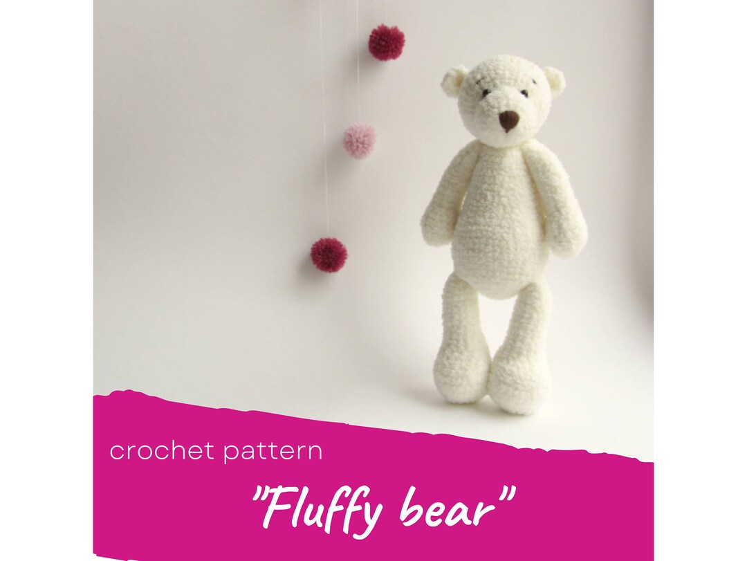 Fluffy Bear CROCHET PATTERN / Amigurumi Toy Crochet Pdf, Stuffed Polar ...