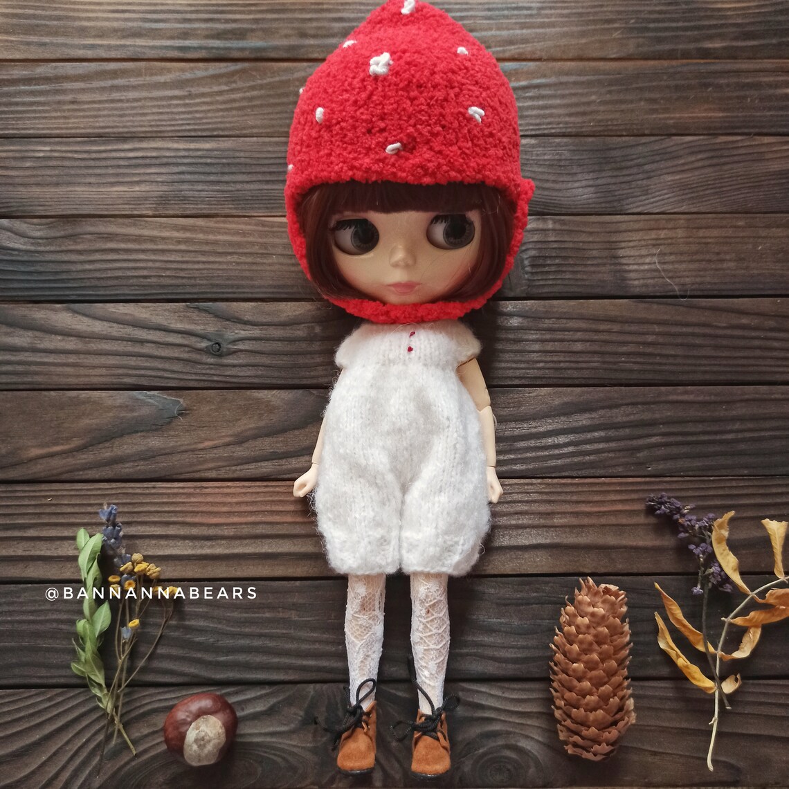 Blythe Doll CROCHET HAT PATTERN on Halloween Fly Agaric Etsy