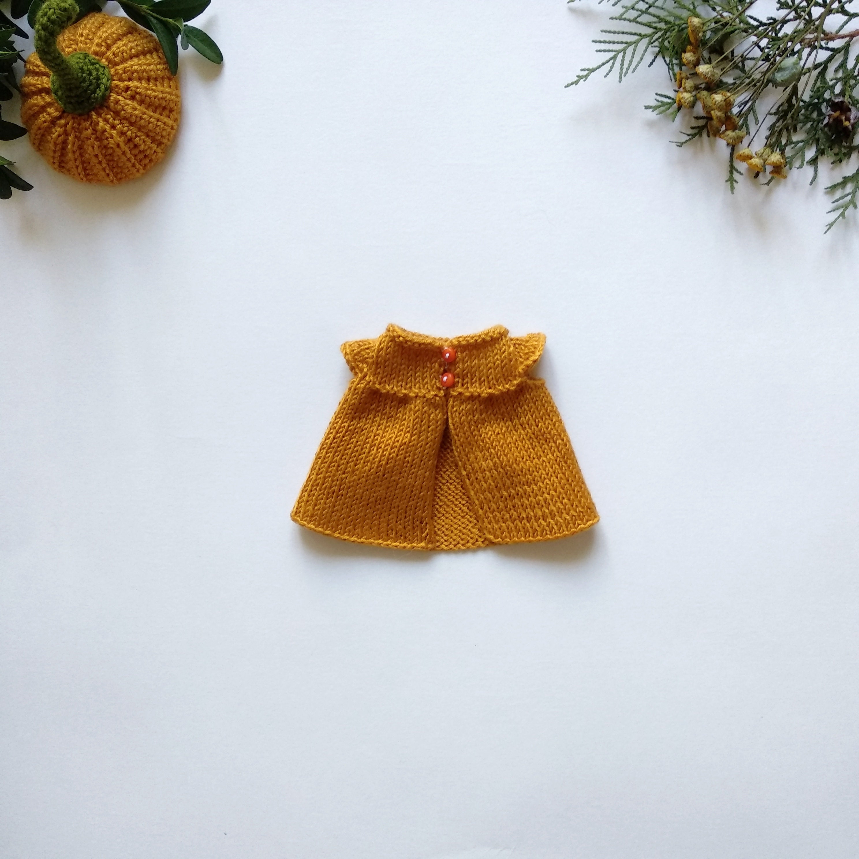 Mini Dress KNITTING PATTERN for Doll Knit Clothes for Toy - Etsy