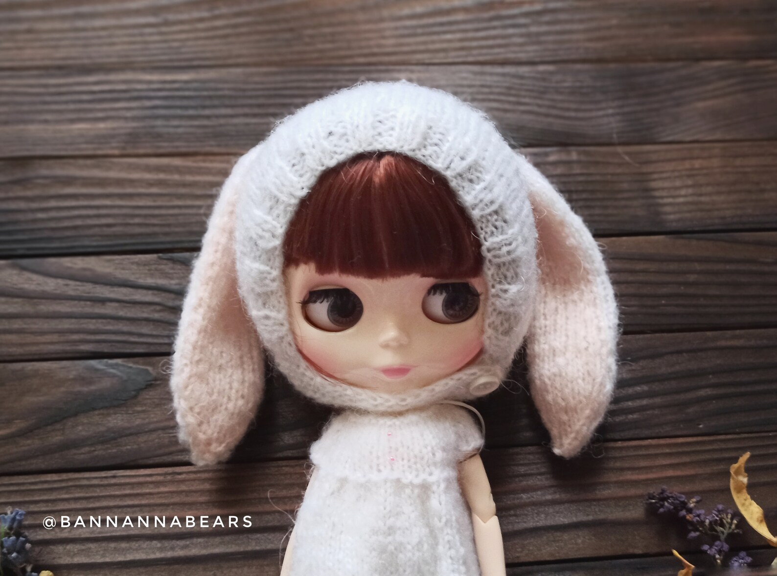 Bunny Outfits for Blythe Doll KNITTING PATTERN / Small Doll Clothes Pdf ...