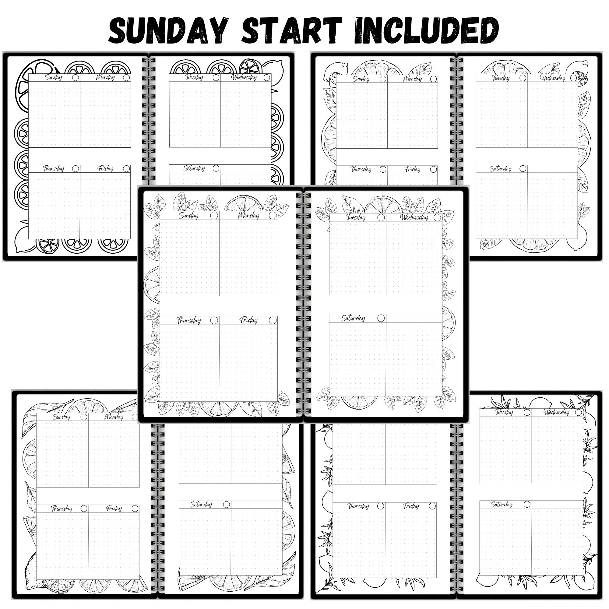 Printable Bullett Journal Printable Monthly Goal Spread Weekly - Etsy