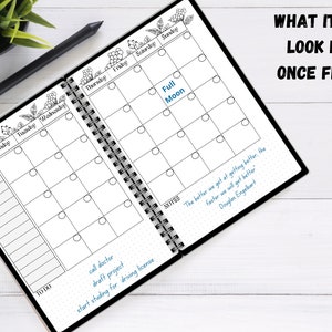 A4 Printable Planner Bujo Pages 5 Weekly Spreads Bullett Journal ...